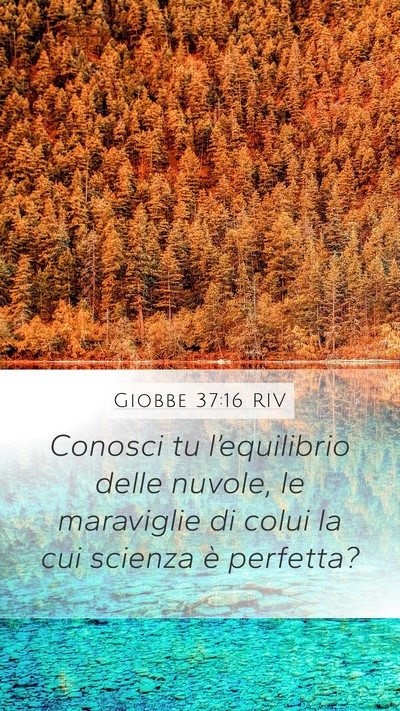 Giobbe 37:16 RIV Bible Verse Image