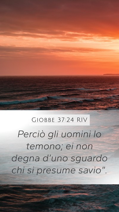 Giobbe 37:24 RIV Bible Verse Image