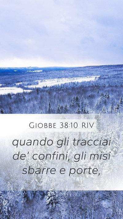 Giobbe 38:10 RIV Bible Verse Image