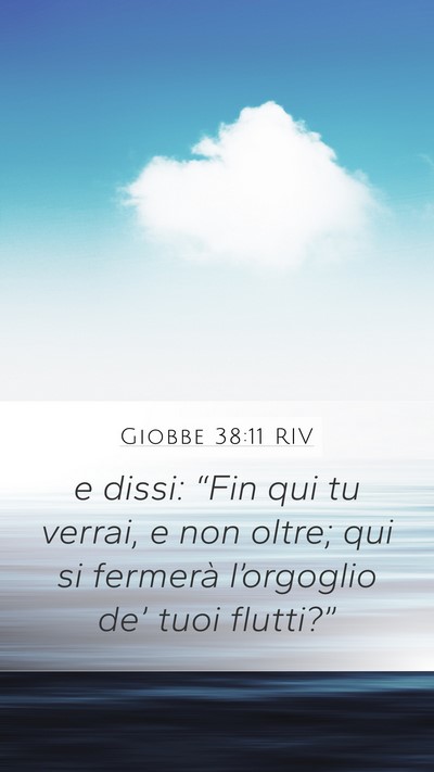Giobbe 38:11 RIV Bible Verse Image