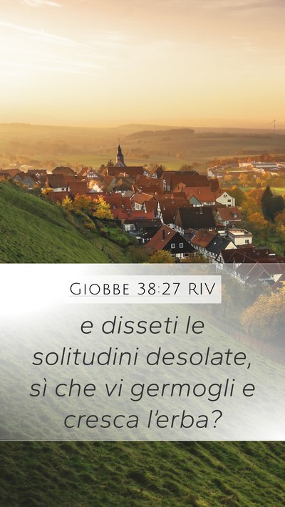 Giobbe 38:27 RIV Bible Verse Image