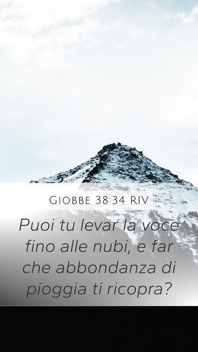 Giobbe 38:34 RIV Bible Verse Image