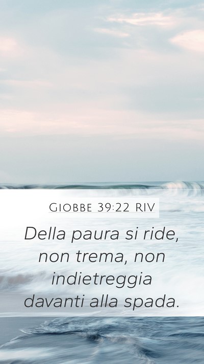 Giobbe 39:22 RIV Bible Verse Image