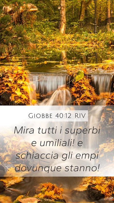 Giobbe 40:12 RIV Bible Verse Image