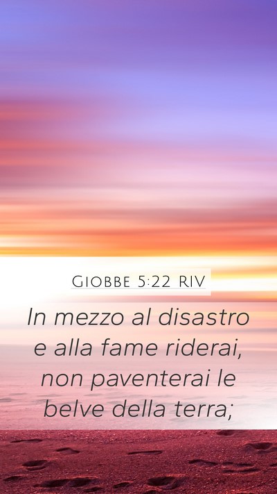 Giobbe 5:22 RIV Bible Verse Image