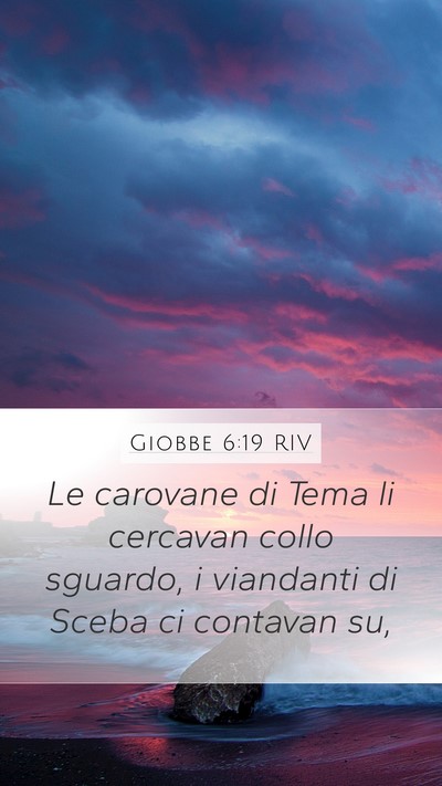 Giobbe 6:19 RIV Bible Verse Image