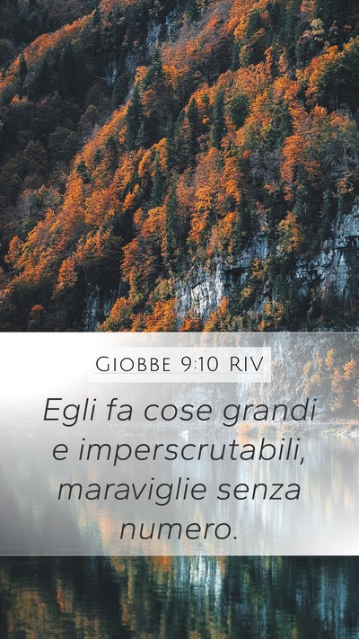 Giobbe 9:10 RIV Bible Verse Image