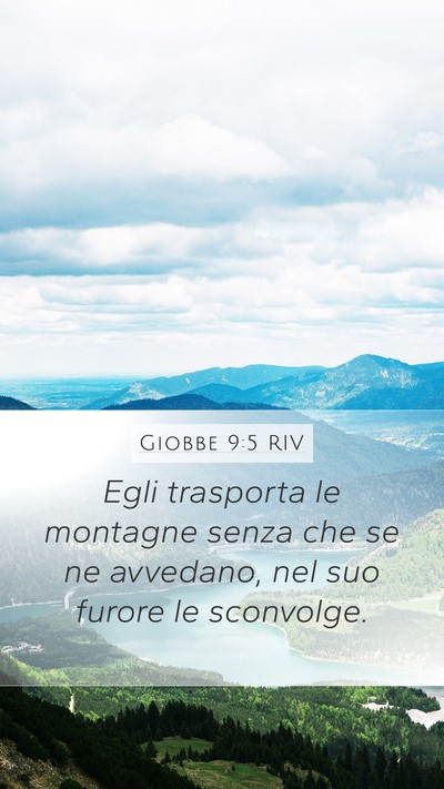 Giobbe 9:5 RIV Bible Verse Image