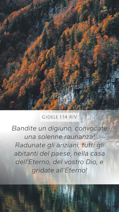 Gioele 1:14 RIV Bible Verse Image