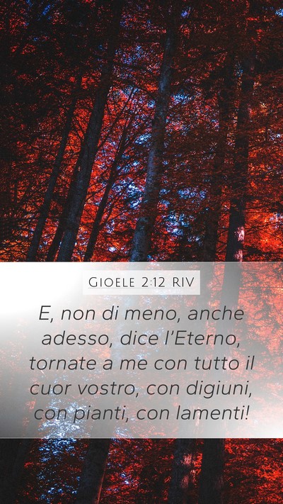 Gioele 2:12 RIV Bible Verse Image