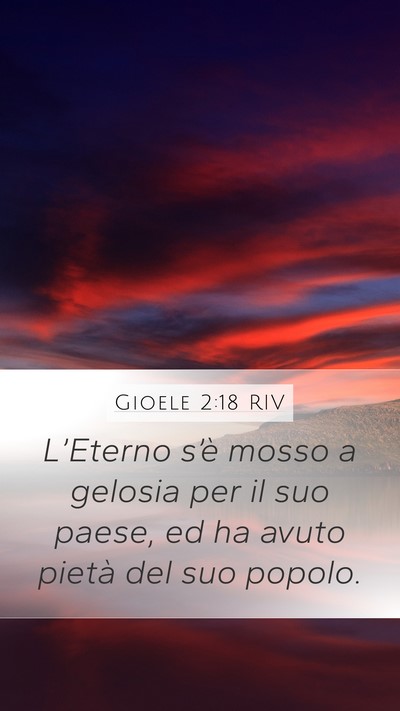 Gioele 2:18 RIV Bible Verse Image