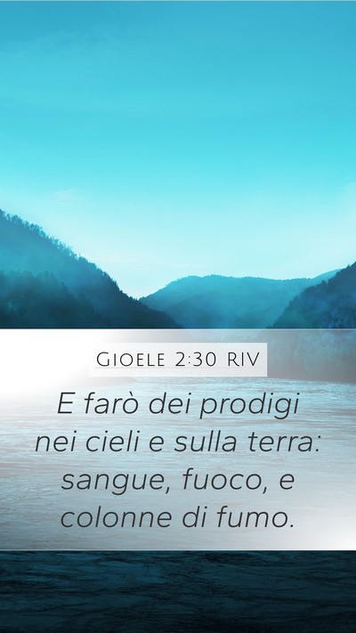 Gioele 2:30 RIV Bible Verse Image