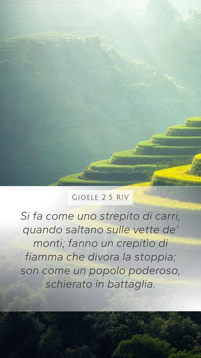 Gioele 2:5 RIV Bible Verse Image