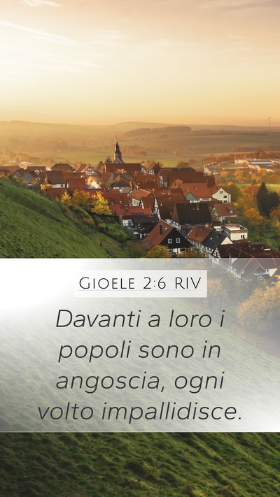 Gioele 2:6 RIV Bible Verse Image