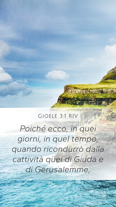 Gioele 3:1 RIV Bible Verse Image