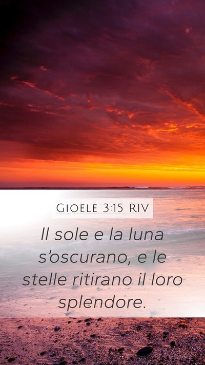 Gioele 3:15 RIV Bible Verse Image