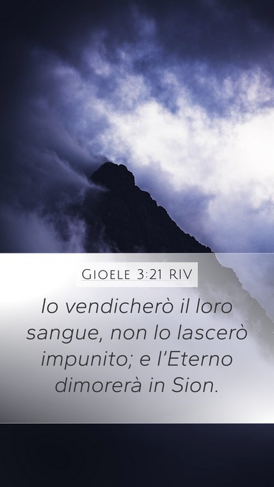 Gioele 3:21 RIV Bible Verse Image