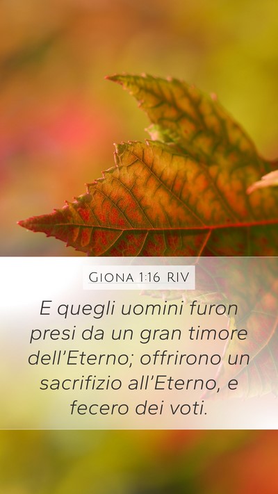 Giona 1:16 RIV Bible Verse Image