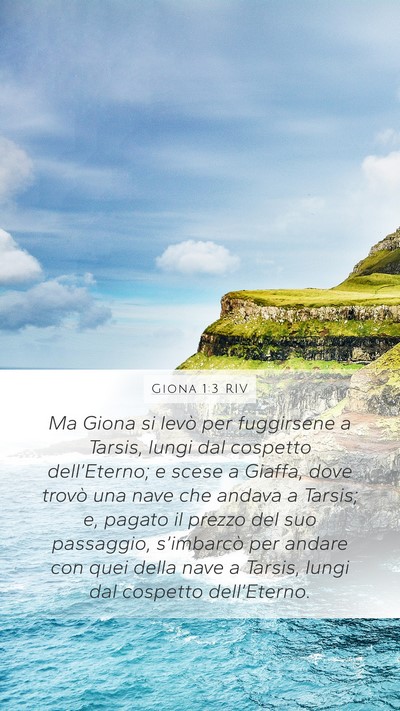 Giona 1:3 RIV Bible Verse Image