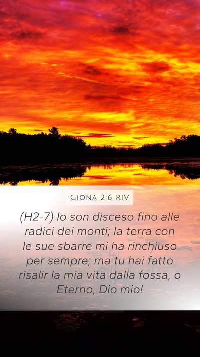 Giona 2:6 RIV Bible Verse Image