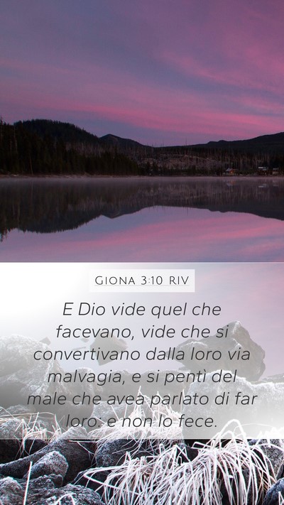Giona 3:10 RIV Bible Verse Image