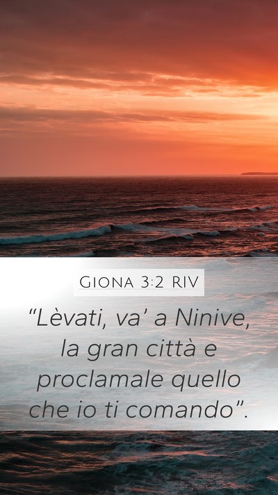 Giona 3:2 RIV Bible Verse Image