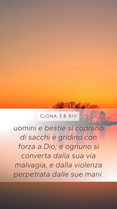 Giona 3:8 RIV Bible Verse Image