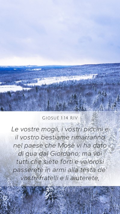 Giosué 1:14 RIV Bible Verse Image