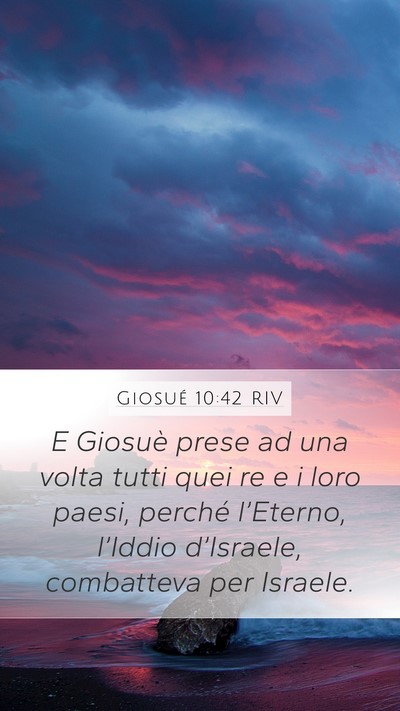 Giosué 10:42 RIV Bible Verse Image