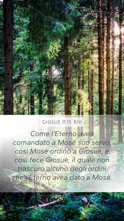Giosué 11:15 RIV Bible Verse Image