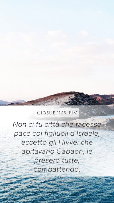 Giosué 11:19 RIV Bible Verse Image