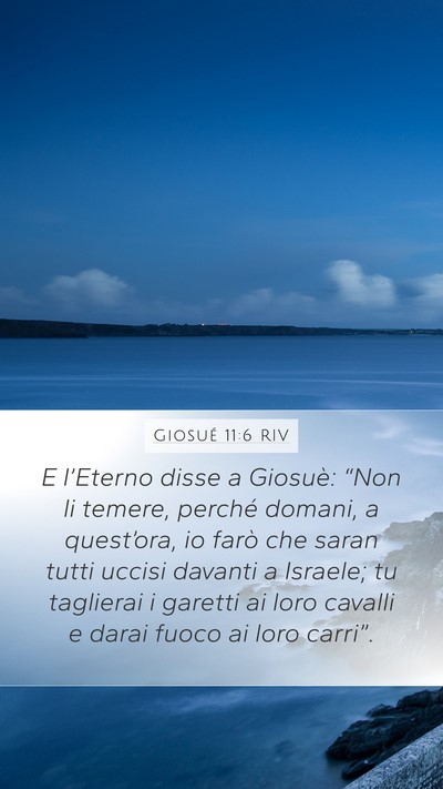 Giosué 11:6 RIV Bible Verse Image