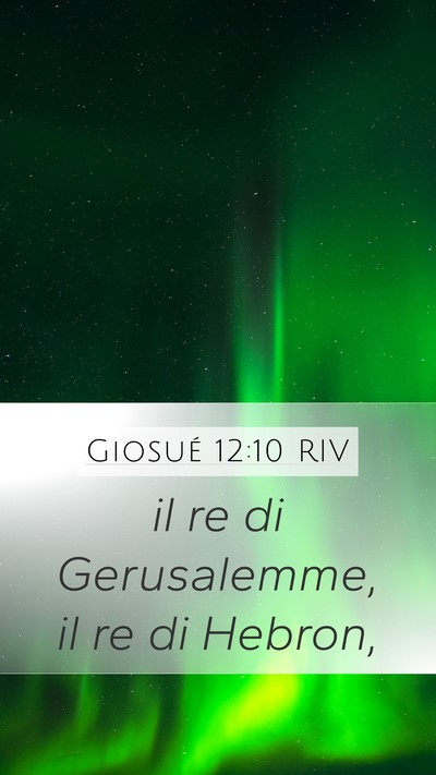 Giosué 12:10 RIV Bible Verse Image