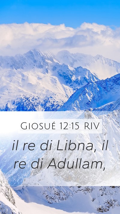 Giosué 12:15 RIV Bible Verse Image