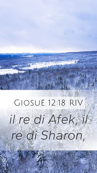 Giosué 12:18 RIV Bible Verse Image