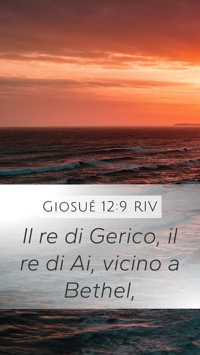 Giosué 12:9 RIV Bible Verse Image