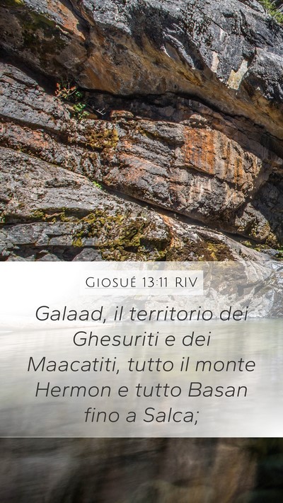 Giosué 13:11 RIV Bible Verse Image