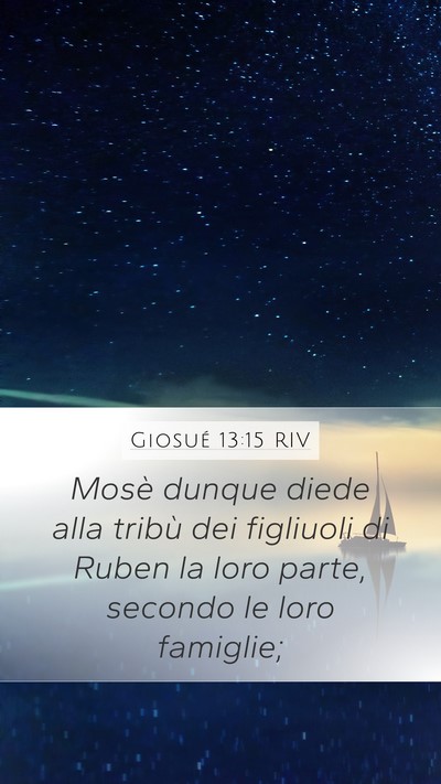 Giosué 13:15 RIV Bible Verse Image