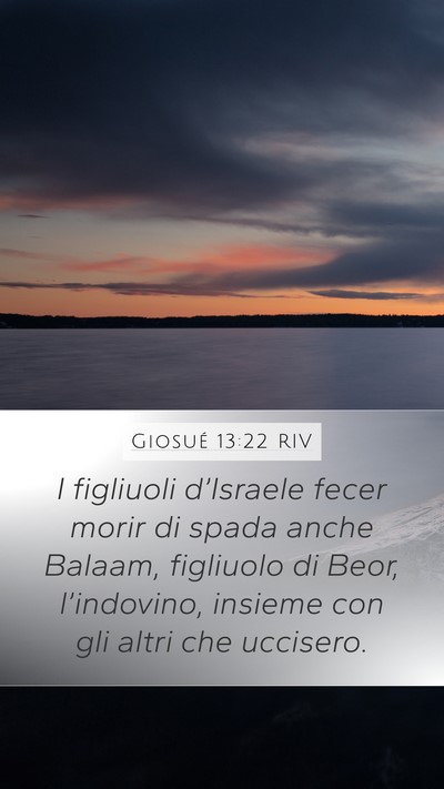 Giosué 13:22 RIV Bible Verse Image
