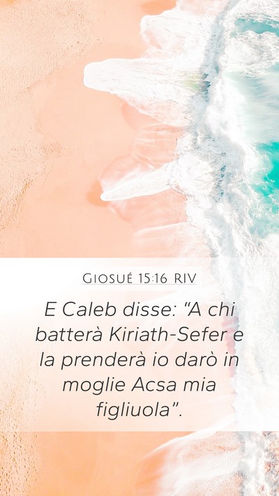Giosué 15:16 RIV Bible Verse Image