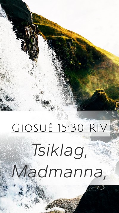 Giosué 15:30 RIV Mobile Phone Wallpaper - Tsiklag, - Mobile Bible Verse Wallpaper