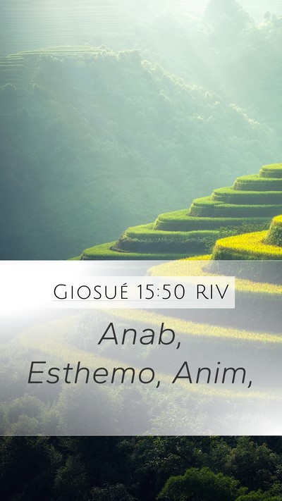 Giosué 15:50 RIV Bible Verse Image
