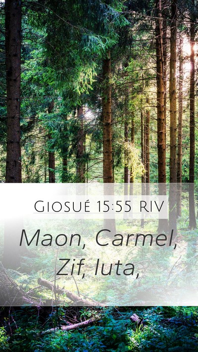 Giosué 15:55 RIV Bible Verse Image