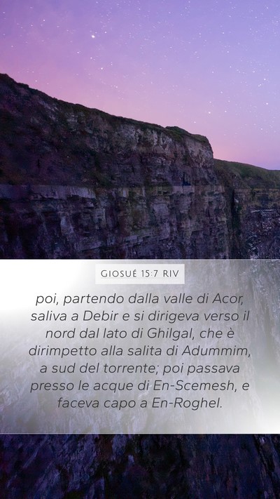 Giosué 15:7 RIV Bible Verse Image
