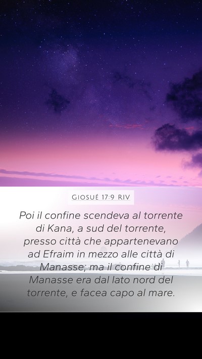 Giosué 17:9 RIV Bible Verse Image