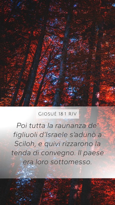 Giosué 18:1 RIV Bible Verse Image