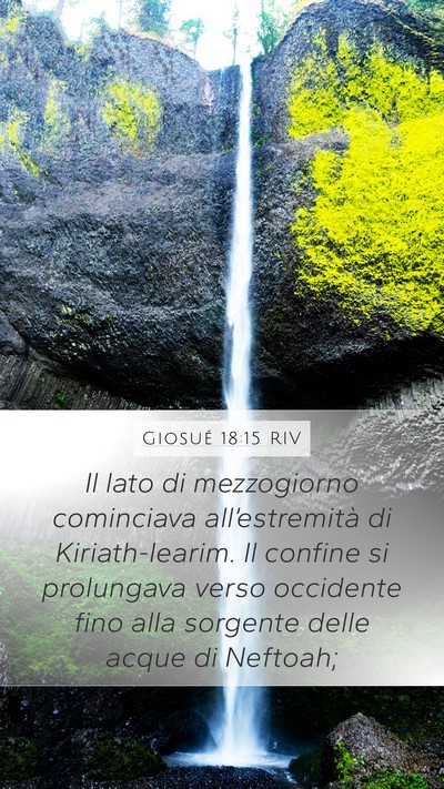 Giosué 18:15 RIV Bible Verse Image
