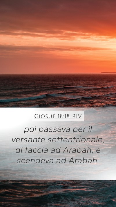 Giosué 18:18 RIV Bible Verse Image