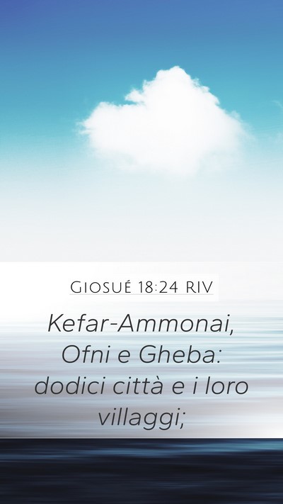 Giosué 18:24 RIV Bible Verse Image