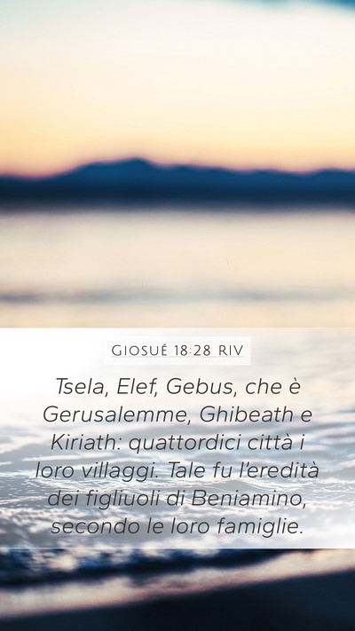 Giosué 18:28 RIV Bible Verse Image